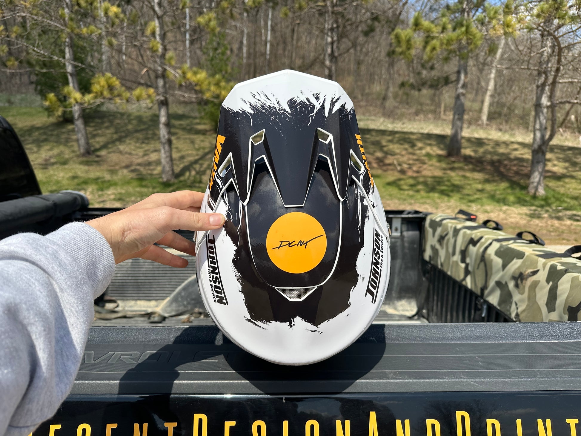 custom helmet wrap
