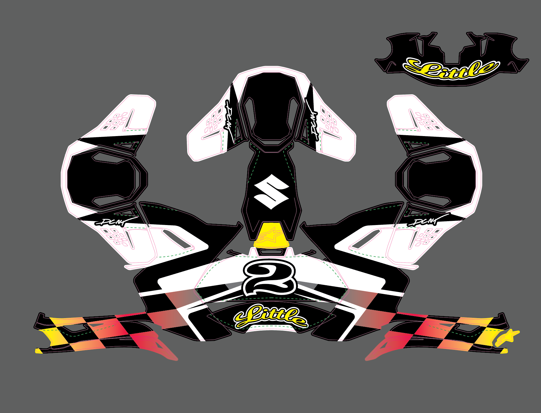 custom helmet wrap