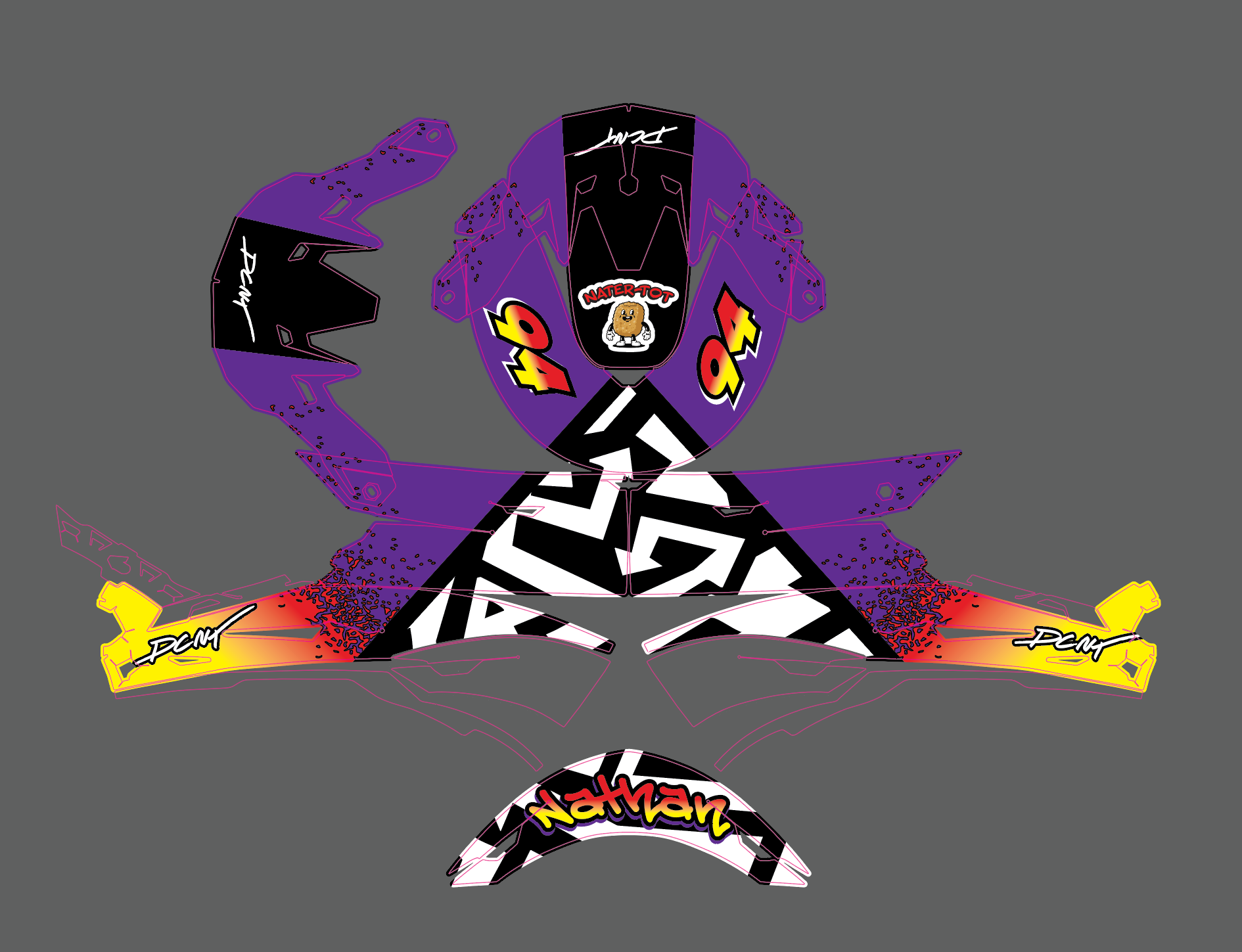 custom helmet wrap